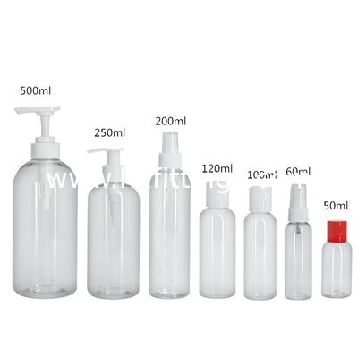 Κίνα Άδειο πλαστικό μπουκάλι σαμπουάν PET 250ml με αντλία και διανομέα προμηθευτής