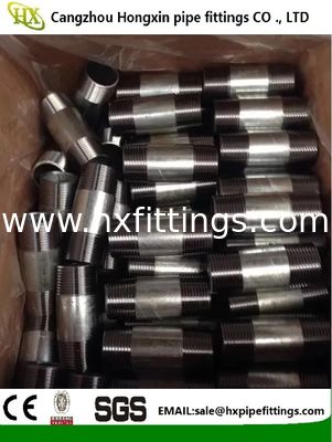 carbon steel pipe fittings, NPT thread seamless steel pipe nipples